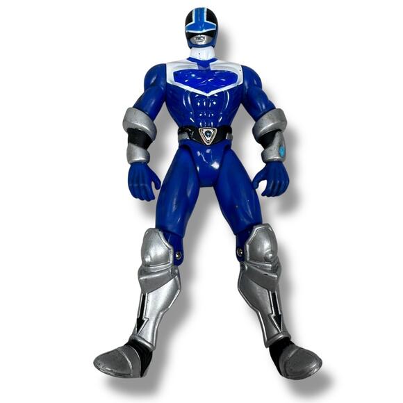 Bandai Mighty Morphin Power Rangers Time Force Blue Ranger Action Figure 2000 - Picture 1 of 6